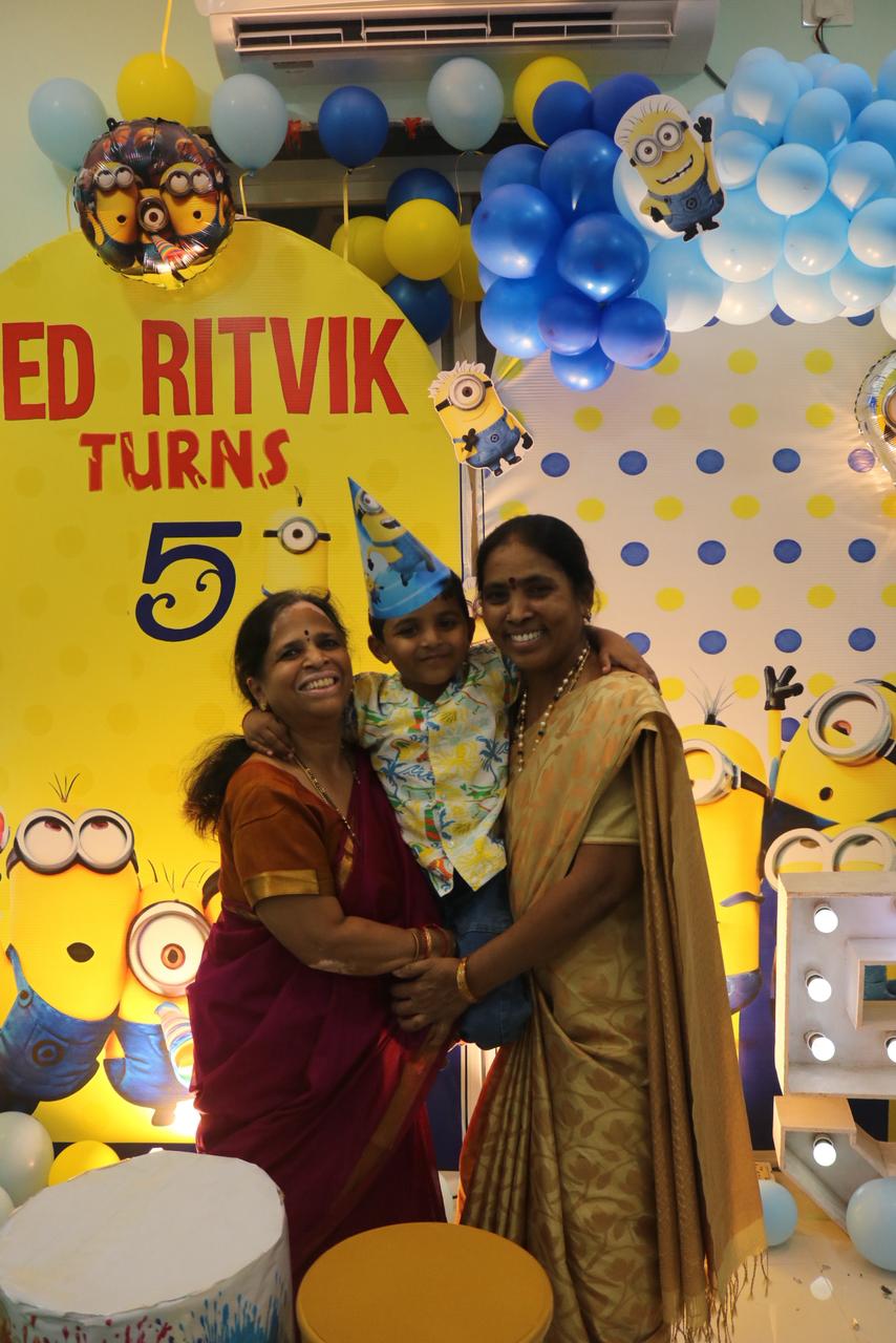 Birthday celebration setup inside Cocomelos